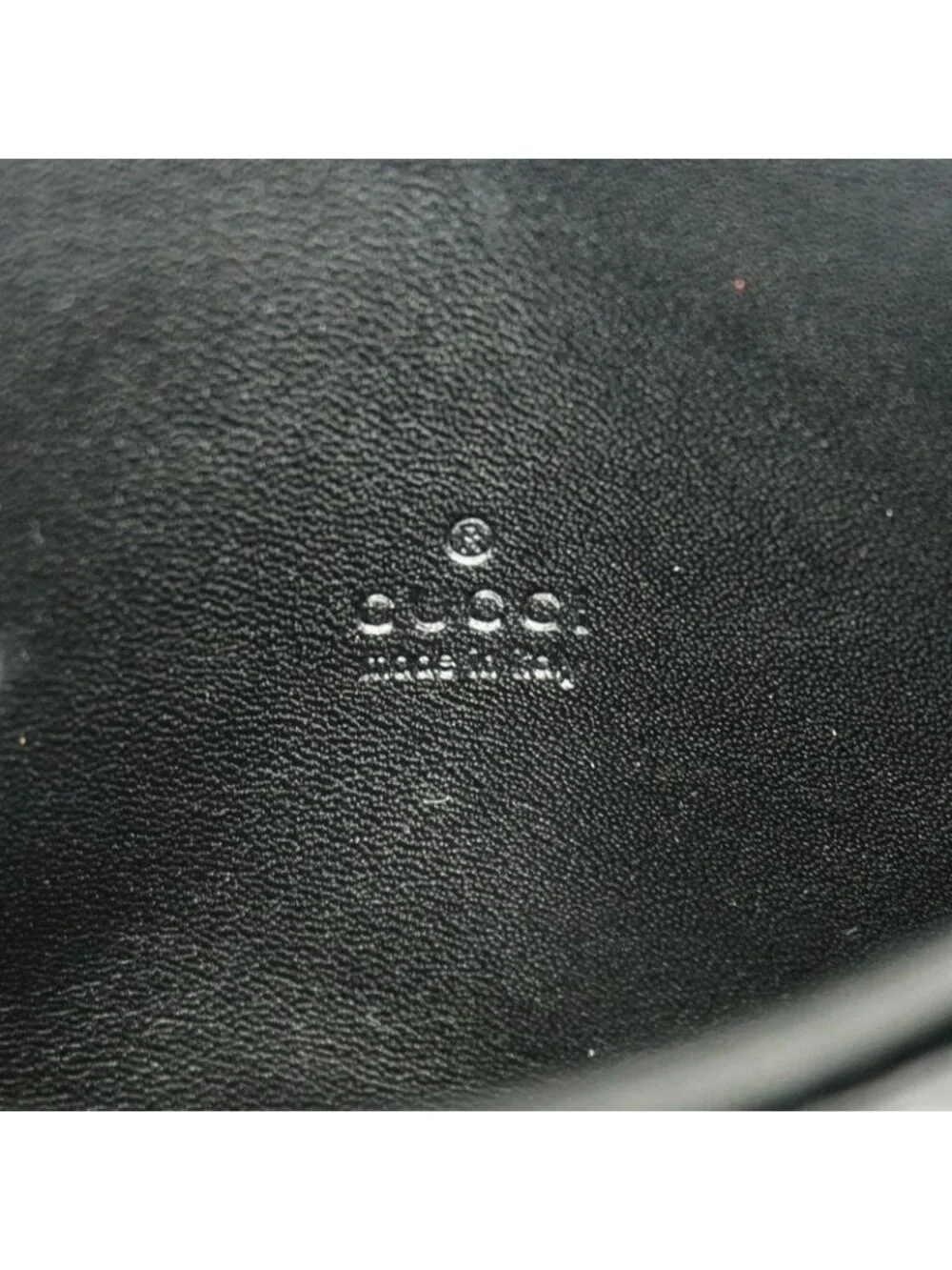 ★SOLD★ Gucci Business Card Holder Guccissima Leather Black Silver - Picture 4 of 9